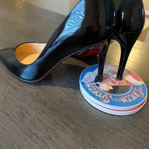 Authentic Christian Louboutin Black Patent Heels